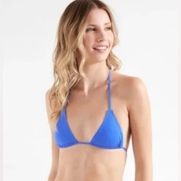 Oneone Other - NWT [Oneone] Ariel Blue Tie Triangle Bikini Swimsuit Swim Top Women’s XS